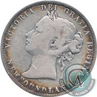1874 Newfoundland 50-cents VG-F (VG-10) $