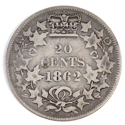 1862 New Brunswick 20-cents F-VF (F-15) $