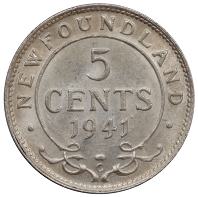 1941C Newfoundland 5-cents Uncirculated (MS-60)