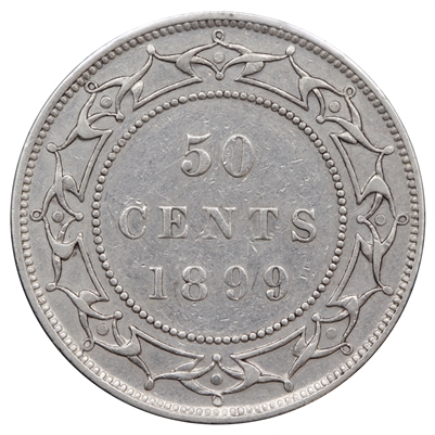 1899 Narrow 99's Newfoundland 50-cents VF-EF (VF-30) $