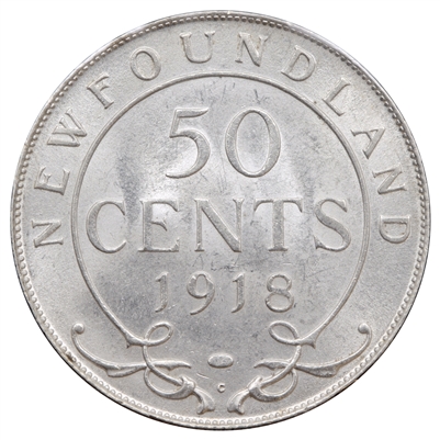 1918C Newfoundland 50-cents Brilliant Uncirculated (MS-63) $