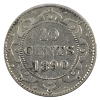 1890 Newfoundland 10-cents Very Fine (VF-30) $