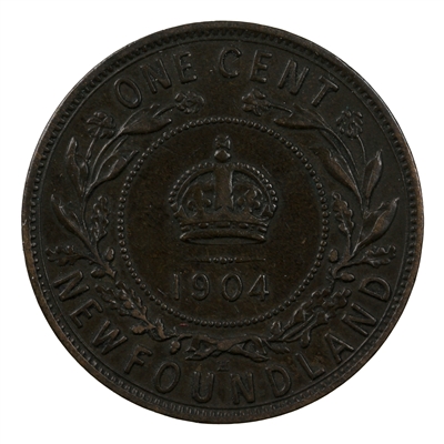 1904H Newfoundland 1-cent EF-AU (EF-45) $