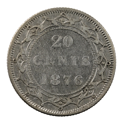 1876H Newfoundland 20-cents VF-EF (VF-30) $