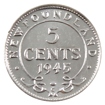 1945C Newfoundland 5-cents UNC+ (MS-62)