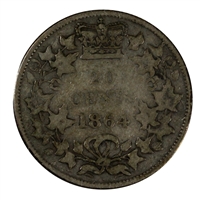 1864 New Brunswick 20-cents Very Good (VG-8)