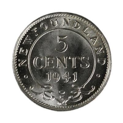 1941C Newfoundland 5-cents Choice Brilliant Uncirculated (MS-64)