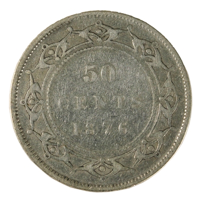 1876H Newfoundland 50-cents VG-F (VG-10)