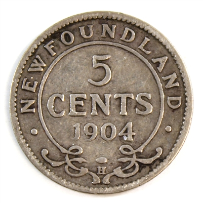 1904H Newfoundland 5-cents Good (G-4)