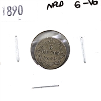 1890 Newfoundland 5-cents G-VG (G-6)