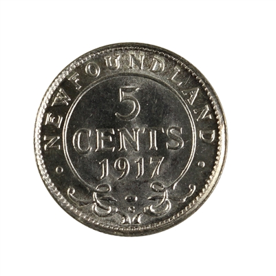 1917C Newfoundland 5-cents UNC+ (MS-62) $