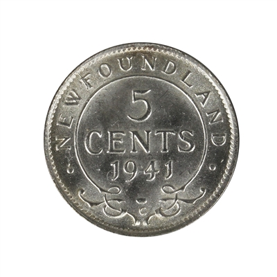 1941C Newfoundland 5-cents Gem Brilliant Uncirculated (MS-65) $