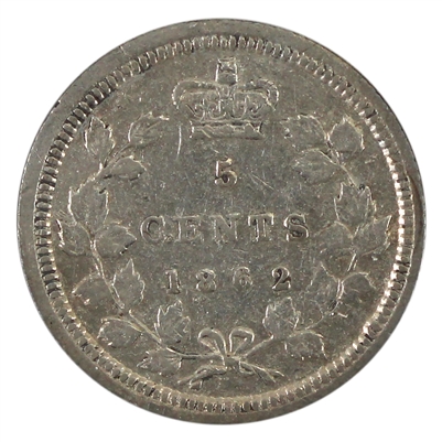 1862 New Brunswick 5-cents Very Fine (VF-20) $