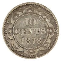 1873 Newfoundland 10-cents VG-F (VG-10) $