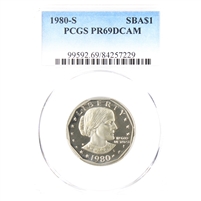 1980 S USA Susan B. Anthony Dollar PCGS Certified PR-69 Deep Cameo