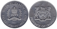 1977 Province of Ontario/Queen Elizabeth Silver Jubilee Aluminum Medallion Mega08