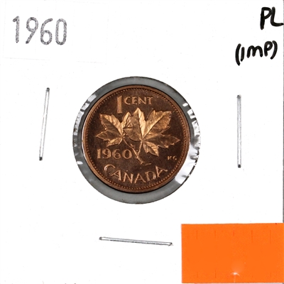 1960 Canada 1-cent Proof Like (Spots, toned, or impaired)