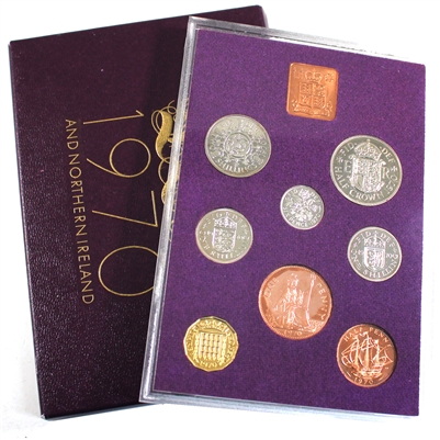 1970 Great Britain and Northern Ireland Proof Set (Some toning, wear on sleeve)
