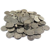 Lot of 100x 1974 Canada Nickel 50-cents, 100Pcs