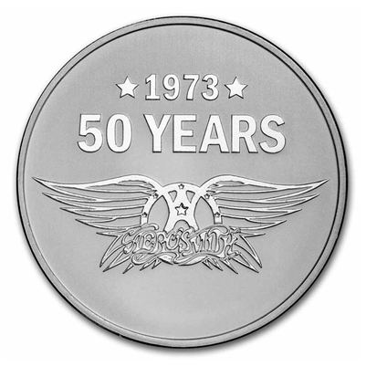 2023 Niue $2 Aerosmith 50th Anniversary 1oz .999 Silver (No Tax)