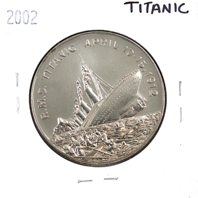 Titanic 1912-2002 Somaliland $5 (May be lightly toned)