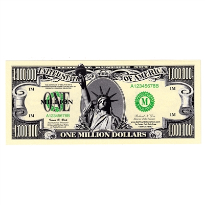 USA $1,000,000 ($1 Million) Novelty Note