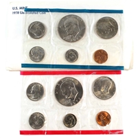 1978 USA P&D Mint Set in Original Packaging (Toning, light wear on envelope)