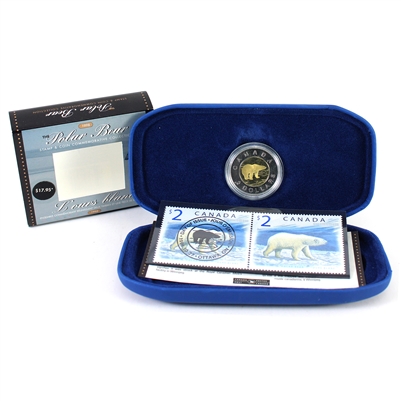 1998 Canada Polar Bear Stamp & Coin Commemorative Collection (Coin/capsule may be scr)