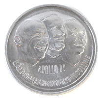 Apollo 11 Moon Landing NASA Aluminum Medallion (Mega12)