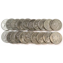 20 x Mixed Nickel 50 Cents (dates range from 1968 to 2002) Mega30
