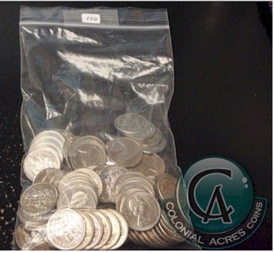 100 x 1968-2002 Canada Nickel 50 Cents in Average Circ. Condition Mega30A