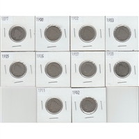 Group of U.S. Liberty Nickels (10 coins) Mega38