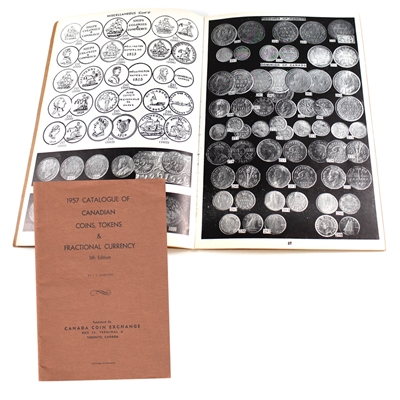 1957 Charlton Catalogue of Canadian Coins, Tokens & Fractional Currency. Gently used