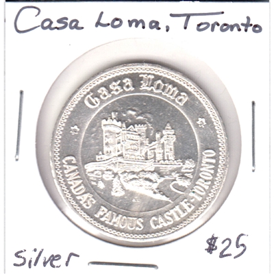 Canada Casa Loma Doubloon - Traveller's Charm Silver