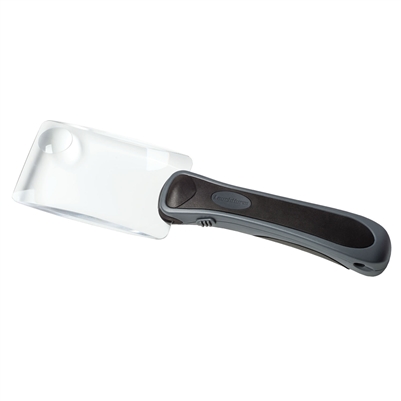 CHOPARZ 2x Frameless Rectangular Acrylic Lens Magnifier with Ergonomic Handle