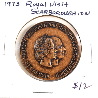 1973 Royal Visit to Scarborough, Ontario, Medallion