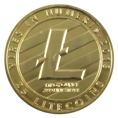 "25 Litecoins" Cryptocurrency Medallion - Vires in Numeris