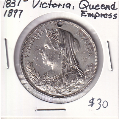 1837-1897 Victoria Queen and Empress Medal