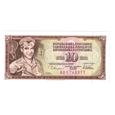 Yugoslavia Note, Pick #87a 1978 10 Dinara, Uncirculated