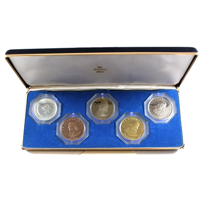 1966 USA 5-Coin Specimen Proof Set by the Franklin Mint