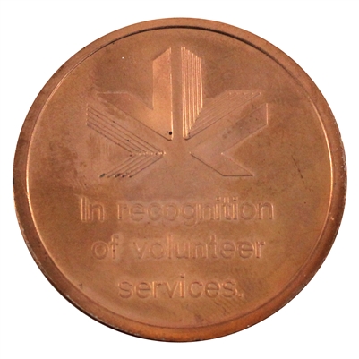 1978 XI Commonwealth Games, Edmonton, Alberta, Volunteer Recognition Medallion