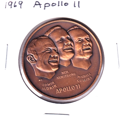 1969 Apollo 11 The First Men on the Moon Medallion