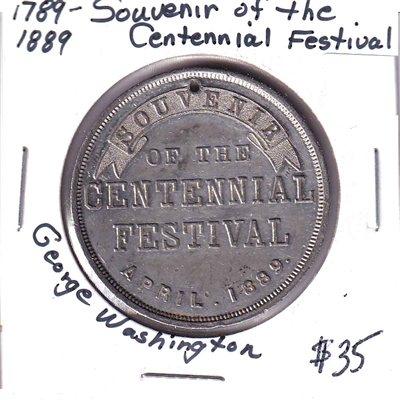 1789-1889 Souvenir of the Centennial Festival with George Washington Effigy