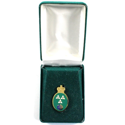 Green Pin, Trilliums & Crown - Possibly Lieutenant Governor Community Volunteer Award