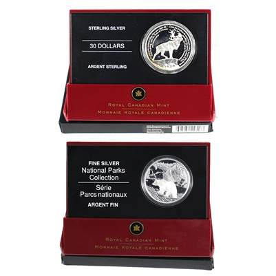 Pair of 2006 Canada Nahanni National Park & Beaumont-Hamel Silver, 2Pcs (Impaired)