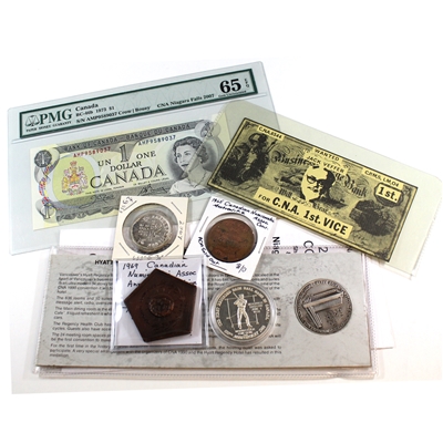 1965-2007 Canadian Numismatic Association Memoribilia. 9Pcs.