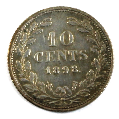 Netherlands 1898 10-cents KM 119 Fine (F-12)