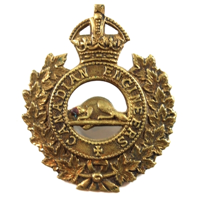 CEF Canadian Engineers Cap Badge from WWII