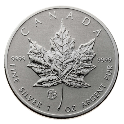 2014 Canada $5 F15 Privy Silver Maple, Original Capsule (No Tax) Lightly Toned