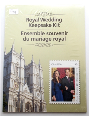 2011 Canada Post Prince William & Kate Royal Wedding Keepsake Kit